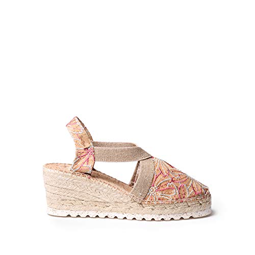 Espadrille compensée végétalienne TONI PONS Terra pour femme en coton