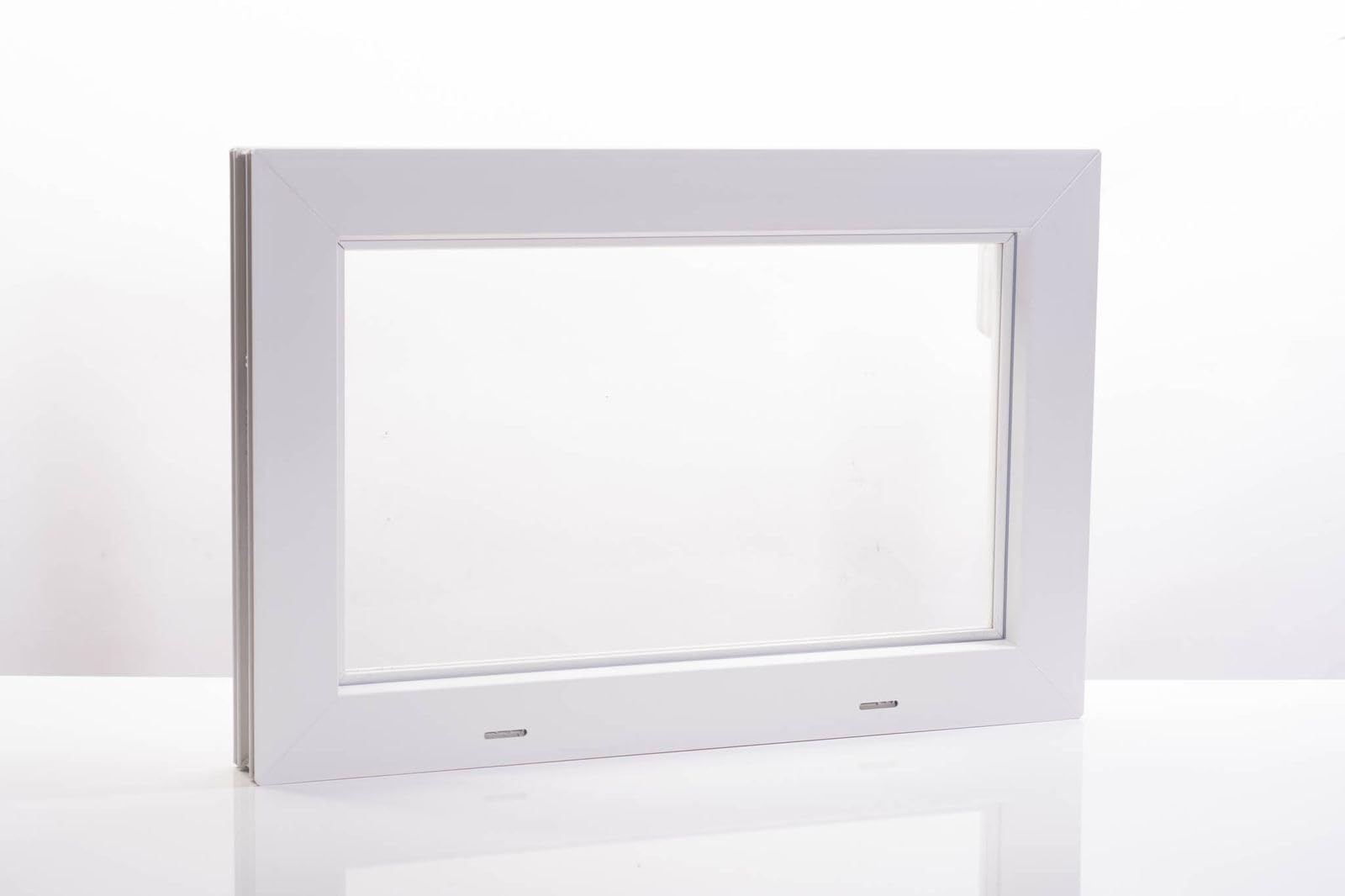 ACO 60cm Nebenraumfenster Kippfenster Einfachglas Fenster weiß Kellerfenster, Größe:60 x 40 cm
