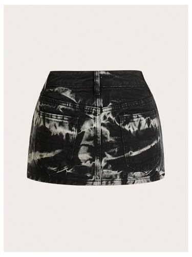 Floerns Women's Low Waisted Bodycon Jean Skirt Y2K Party Club Mini Denim Skirts2