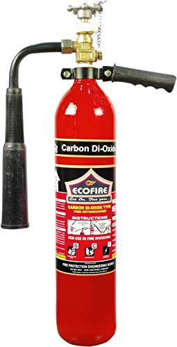 ECO FIRE Premium CO2 Type Fire Extinguisher ISI Mark with Wall Mount Hook and How to use Instruction Manual for Home, Kitchen, Office, School and Industrial Use is:15683 Capacity-2 kg