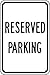 Accuform Reserved Parking (Black/White) (FRP217RA)