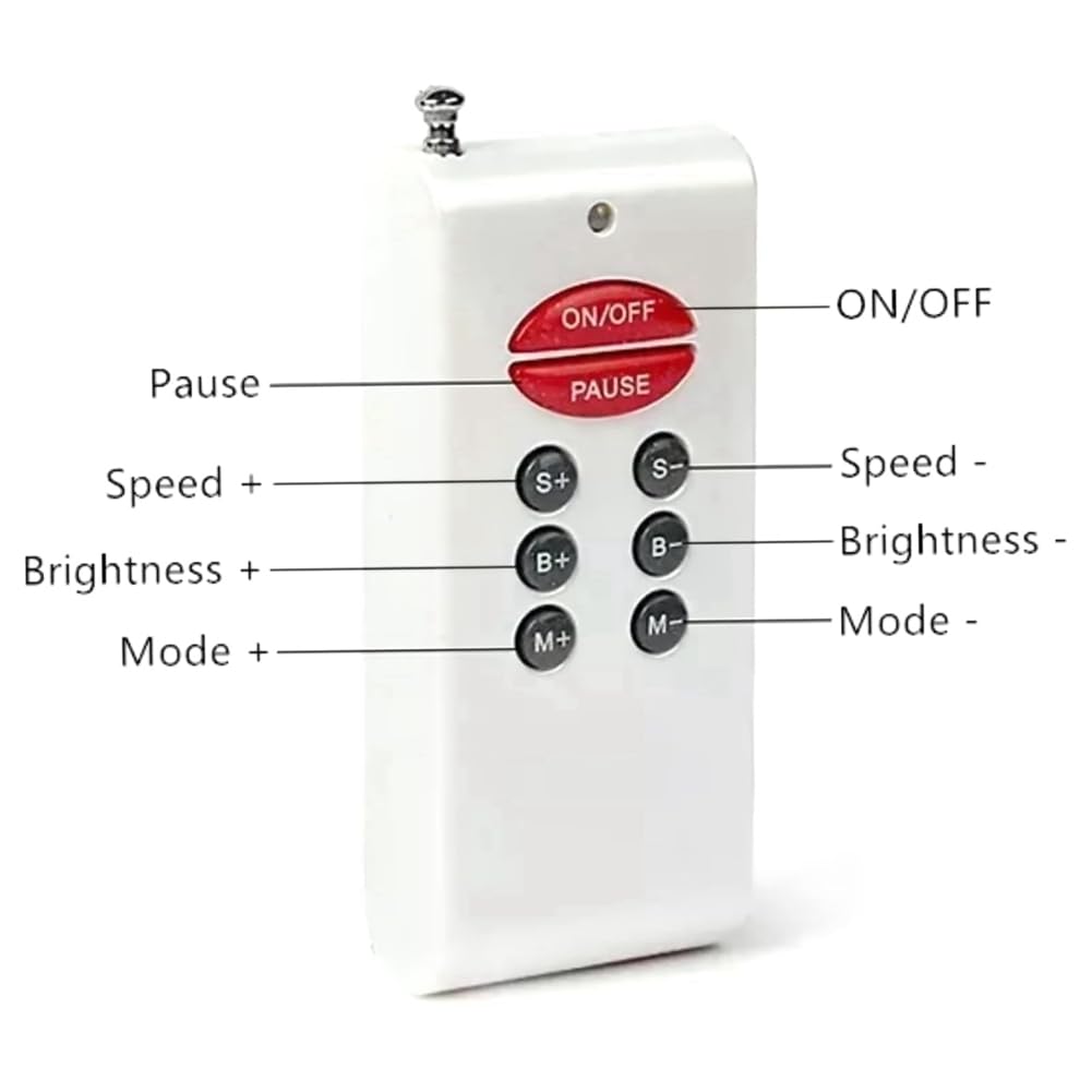 30A Mini Controller Wireless Remoto per Striscia LED RGB Controller Wireless Doppio A 8