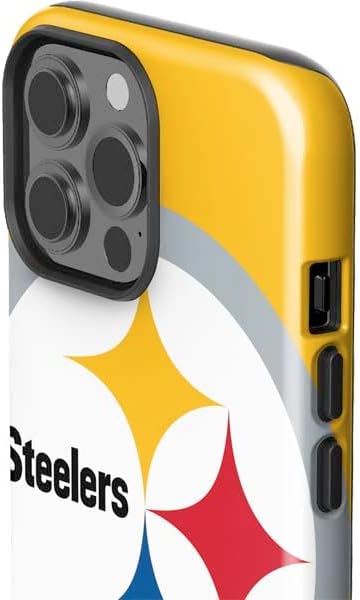 Skinit Impact Phone Case Compatible with iPhone 15 Pro Max - Officially Licensed NFL Pittsburgh Steelers Large Logo Design