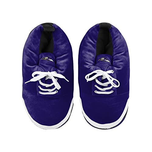 Image of FOCO Mens NFL Team Logo Plush Oversized Sneaker Slippers