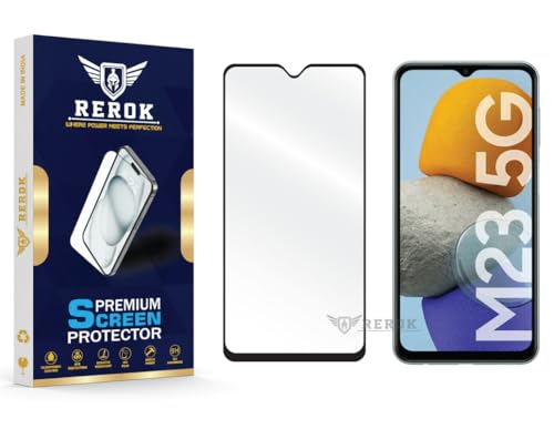 Image of Gorilla Tempered Glass Screen Protector Compatible with Samsung Galaxy M23 [Pack of 1] | Edge-to-Edge, Bubble-Free, Case Friendly, Easy Installation Kit