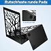 2 Parr/4 Stück Buchstützen Metall Schwarz, Bücherhalter für Regal Bücherstützen, Buchhalter Regal, CD Book Holder Shelf Bücherstopper für Büro Zuhause Schule Bookends(12 x 16 x 9.5 cm)