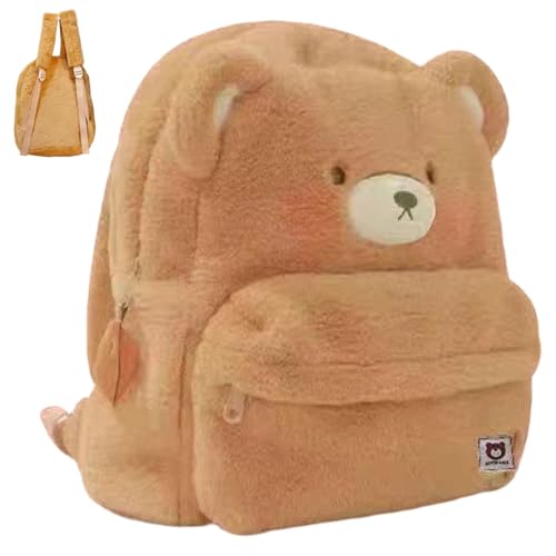 Sac à dos ours en peluche mignon idéal pour le bureau, les cours et les escapades de week-end