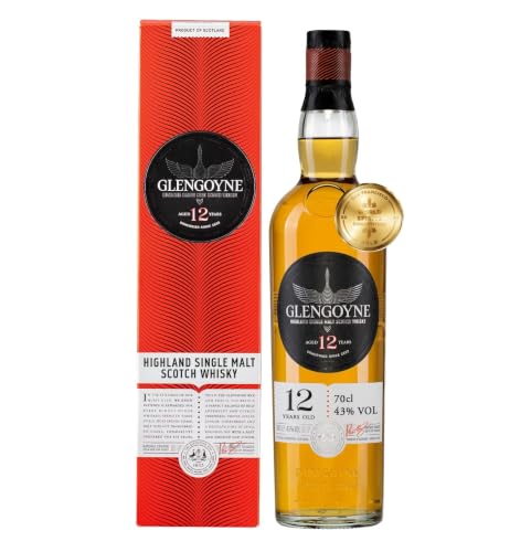 Glengoyne 12 Jahre Single Malt Scotch Whisky mit Geschenkverpackung (1 x 0,7 l)
