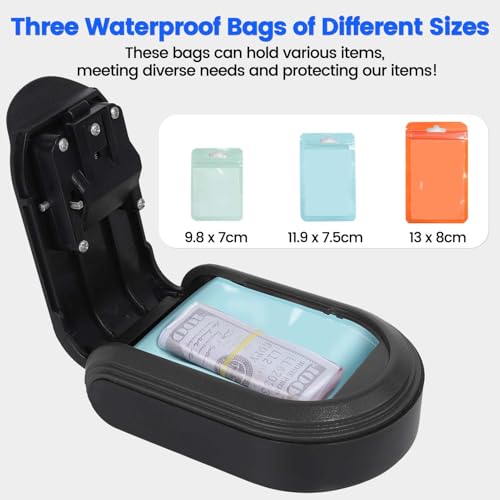 SAFEMagntic Caixa de bloqueio de chave com combinação de 4 dígitos oculta embaixo do carro, suporte