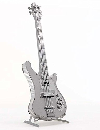 3D Metal Puzzle Models Of Drum Kit, Bass Guitar And Lead Guitar - Diy Toy Metal Sheets Assembling Puzzle, 3D Puzzle – 3 Pack #TOP5