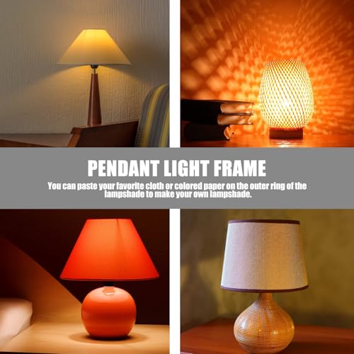 Support de lampe en fer robuste et cadre rigide pour assemblage facile de suspension - 5