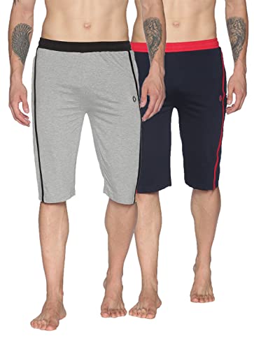Image of Dollar Men's Casual Cotton Capri 3 /4th Shorts (Pack of 1)