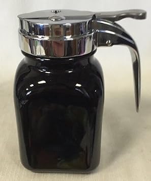Honey/Syrup Dispenser - American Made - Mosser Glass USA Black