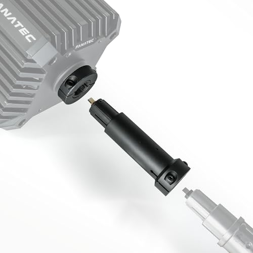 BrainExploder Shaft Extension (100mm / 4") for Fanatec CSL DD Wheel Bases with Enhanced Collar