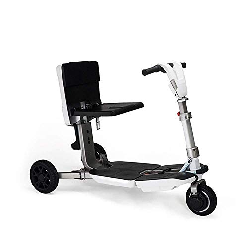 Luggage-Style Three-Wheel Electric Scooter-White Automatic Folding Scooter-2X48V 6.6ah / 20km / H, Cruising Range-Charge 4 Hours-Maximum Load 100kg (Size : Electric Folding) JIAJIAFUDR Sale