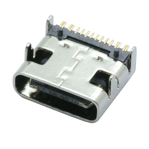 Conector tipo C de 16 pines SMD con soporte DIP para soldadura de alta resistencia 4