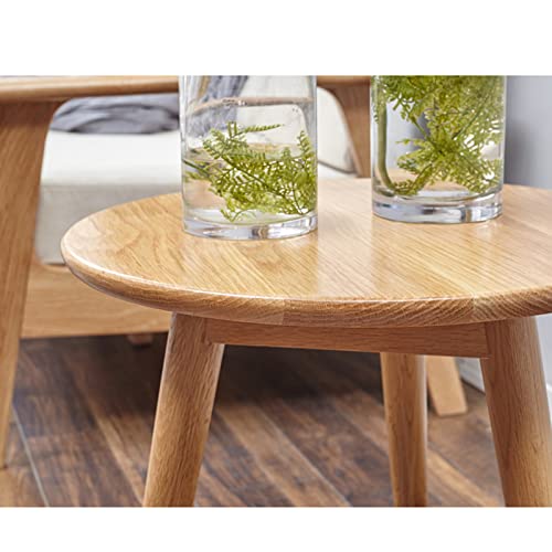Table basse en bois massif petite table d'appoint de salon stable