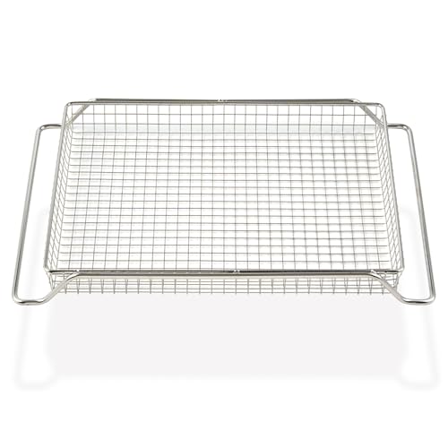 Allstare KCO124BM Air Fryer Basket Replacement for Kitchenaid Digital Air Fry Countertop Oven 304 Stainless Steel KCO124 Air Fryer Tray Kitchenaid Toaster Oven Accessories Basket Baking Roasting Pan