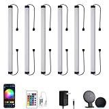 LAIFUNI Under Cabinet LED Lighting - Dimmable Under Counter Lights, WiFi Smart Controlled,RGB,12 Inch, Multicolor Lamps with Remote Control and Compatible with Alexa (6 Pack)