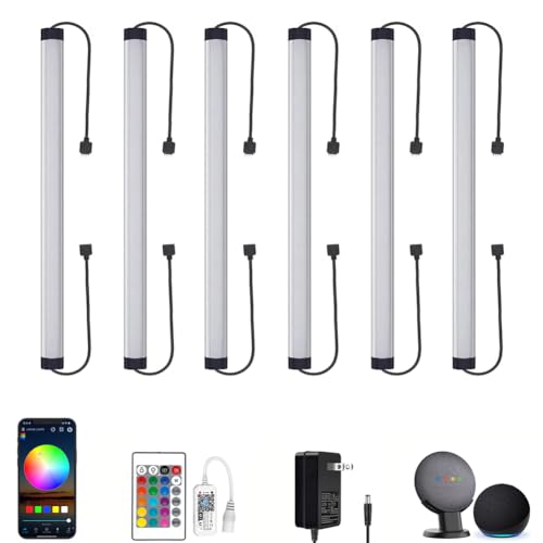 LAIFUNI Under Cabinet LED Lighting, Dimmable Under Counter Lights, WiFi Smart Controlled,RGB...