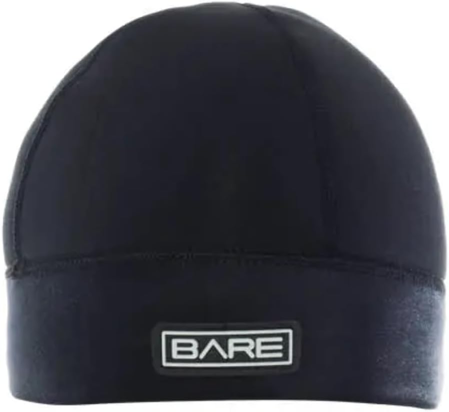 Bare Neo Beanie: 2MM Stretch Neoprene, Cover Head/Ears and Stay Warm After Dive, Black