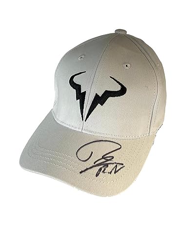 Rafael Nadal Signed Autograph Signature Logo Tennis Baseball Cap Hat w/JSA COA - Tennis Autographed Miscellaneous Items