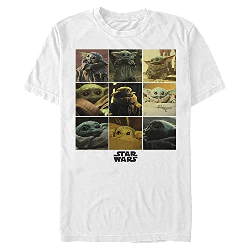 T-shirt Star Wars Mandalorian blanc manches courtes coton homme taille 3XL top imprimé