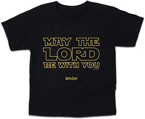 Kerusso Kids May The Lord T-Shirt - Black - Medium #TOP13