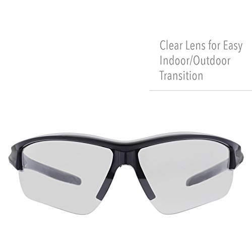 Howard Leight by Honeywell Uvex Acadia Shooting Glasses with Uvextreme Plus Anti-Fog Lens Coating, Clear Lens (R-02214) by Howard Leight - Image 6