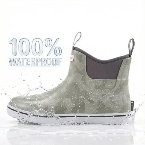 Image of SUREWAY Women's Deck Boots Professional Non-Slip Fishing & Ankle Deck Boot Waterproof Rain Boots