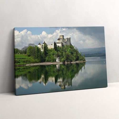 Murale d'art Château de Niedzica toile 60x40cm pour bureau