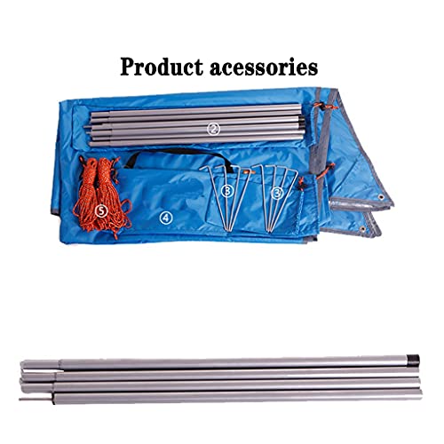 Toldo de camping para hamaca lona impermeable con postes suelo refugio 7