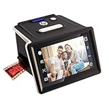 HP FilmScan - Digitalizador y escáner de película y Diapositivas con Pantalla LCD táctil de 5”, 126 y 110 a Fotos Digitales JPEG de 22MP