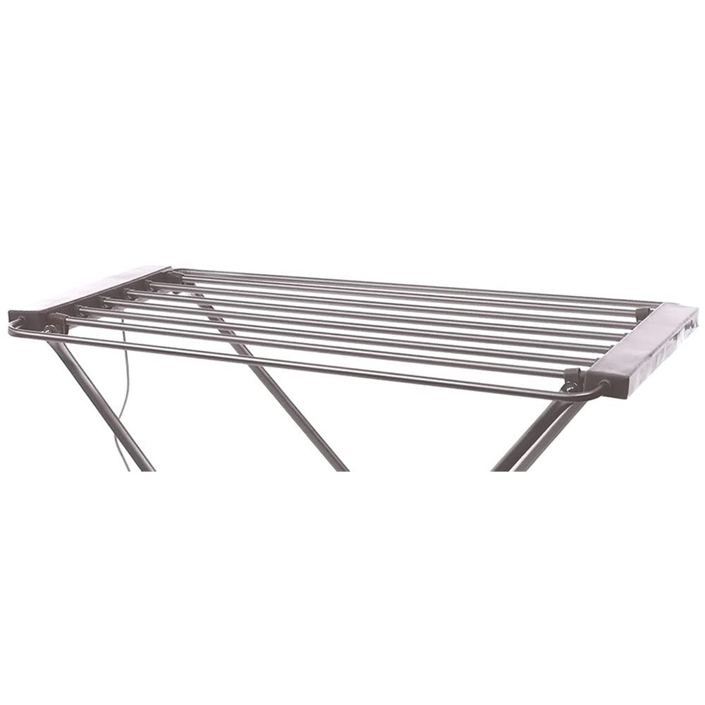 Stendibiancheria Elettrico con Tubo riscaldante 100w stendino con mt 6 di stenditura bucato Orizzontale Piedi Antiscivolo
