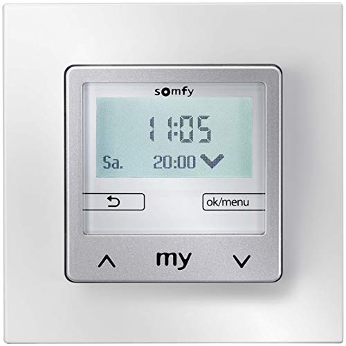Preisvergleich Produktbild Somfy Wandsender Chronis Smoove 1805242 UNO Pure ohne Rahmen Zeitschaltuhr für Installationsschalterprogramme 3660849562946