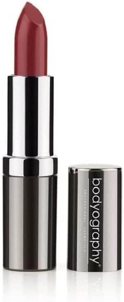 Bodyography Moisturizing Lipstick Long-Wearing and Hydrating With Aloe Vera Extract (Jo, Bright Orange Coral Satin Matte)