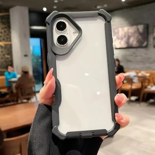 Coque antichoc iPhone 12 protège des chutes structure double couche noire
