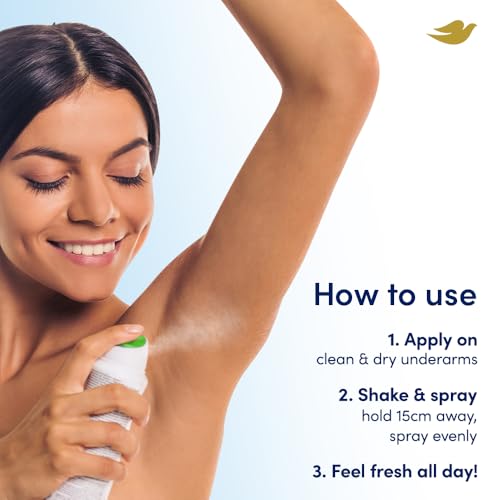 Image of Dove Advanced Care Go Fresh Cucumber & Green Tea Deodorant for Women | 72H Freshness | 0% Alcohol | Triple Moisturising Formula | 250 ML