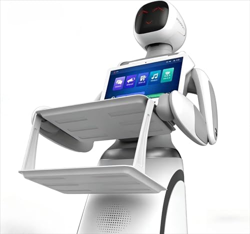 Food Delivery Robot, Autonomous Delivery Device with Auto-Navigation & Voice Control for Hotel, Restaurant, Cafe and Dining Scenarios