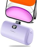Taegila Portable Phone Charger for iPhone, 5000mAh Small Power Bank MFi Certified Built in Cable LCD Display & LED Light for All iPhone Series 14/13/12/11/XR/X/SE/8/7/6 Pro Max