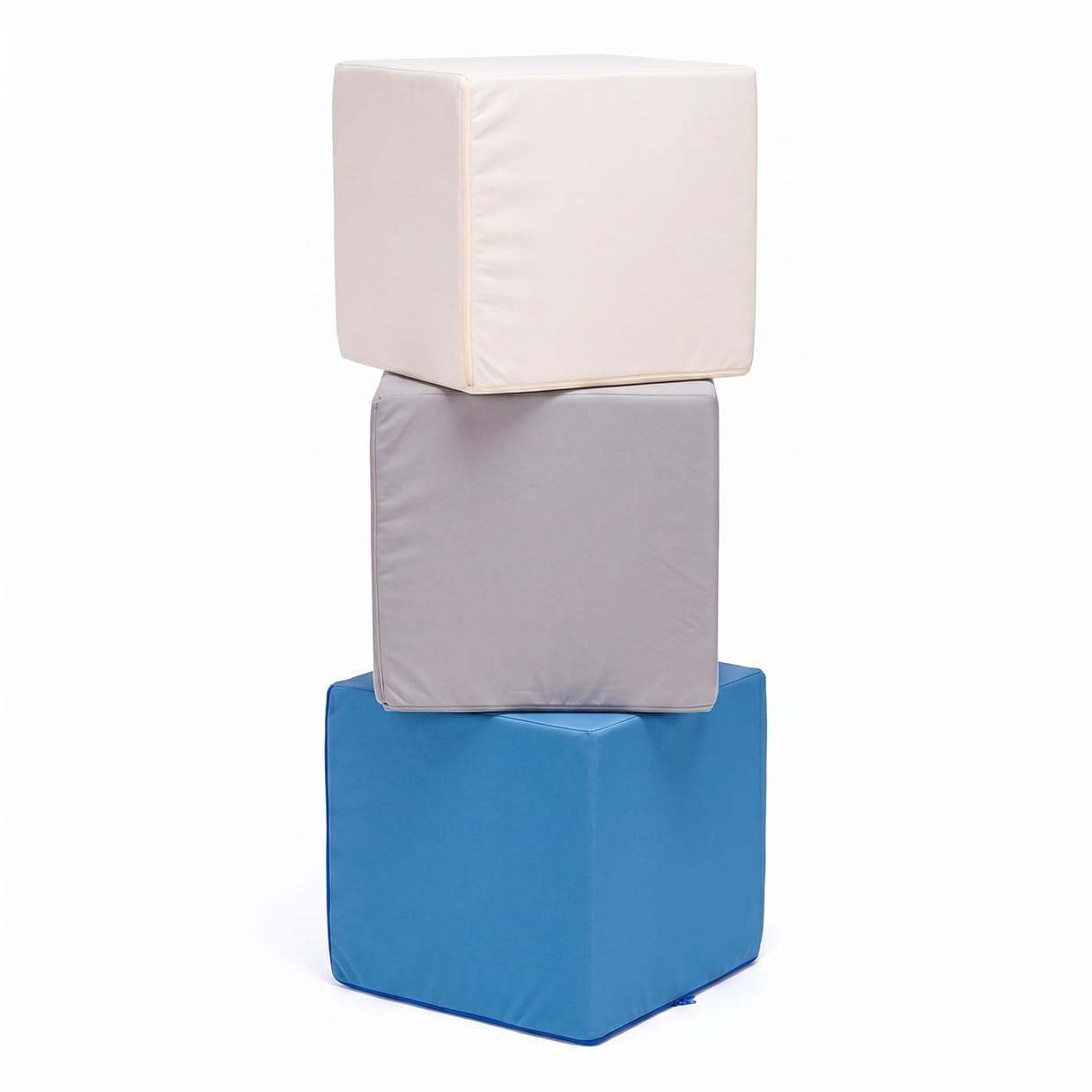 ECOPOUF – Kostka Outdoor – Wygodna Pufa – Lekkie Krzesło do Siedzenia – do Ogrodu, Pokoju Dziecięcego, na Balkon, Kemping – Tkanina Wodoodporna i Odporna na UV – 40 x 40 x 40 cm Block M20