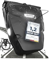 Büchel Fahrradtasche für Gepäckträger I 25.4 L - 100% Wasserdicht I mit Tragegriff und Schultergurt I fahrradtasche gepäckträger, gepäckträgertasche, Fahrrad Taschen hinten