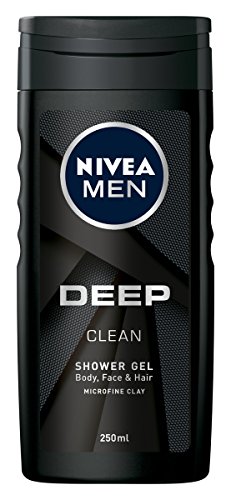 NIVEA MEN Deep Clean Black Charcoal Shower Gel, 250 ml