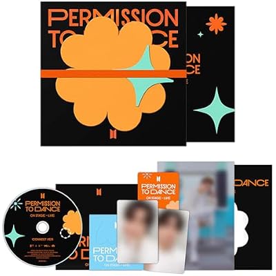 PERMISSION TO DANCE ON STAGE - LIVE (CONNECT Ver.) Outer Box & Memo + Photo Note + CD + Lyric Book + Postcard Set + 4 Extra Photocards