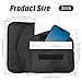 EKUWU 2 PCS Faraday Pouch for Car Keys & Phone, Anti-Tracking Signal Blocking Bag Key Pouch, Anti-Theft Car Protection Signal Shield Wallet (Black)