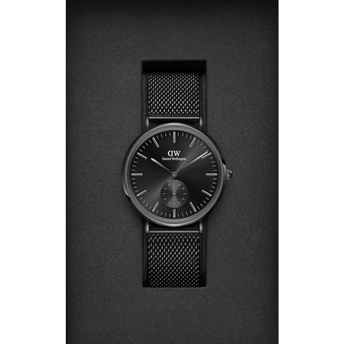 Daniel Wellington Men Black Round Analogue Watch- DW00100714K - Image 5