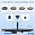 SHANCHAHUA Solar Fountain, 1.5W Solar Bird Bath Fountains Pump Floating Solar Powered Water Fountain with 6 Nozzles and Fixer, Solar Fountain for Bird Bath, Outdoors, Garden, Pond, Pool