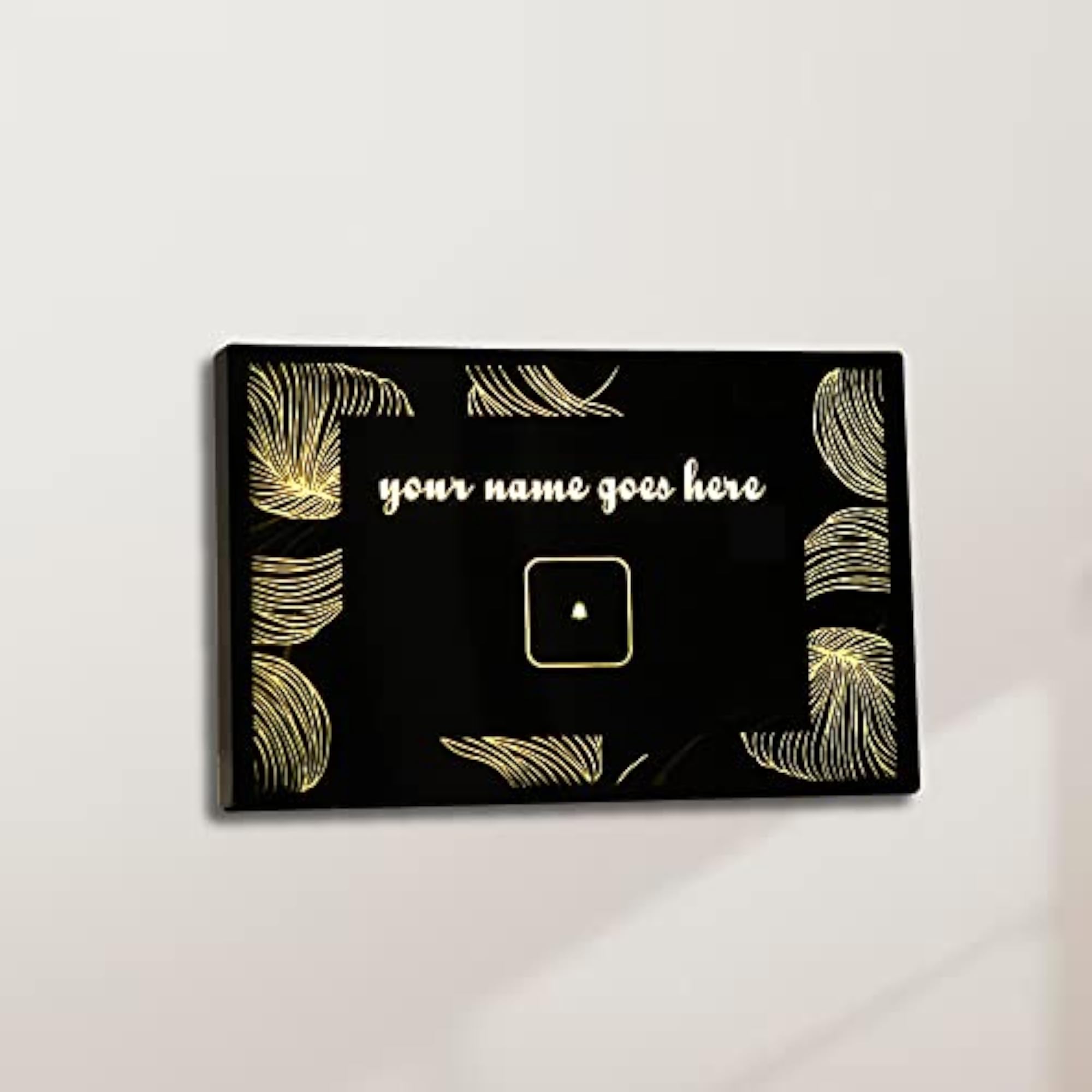 Customized Horizontal Designer Namebell with Touch Based Customisation