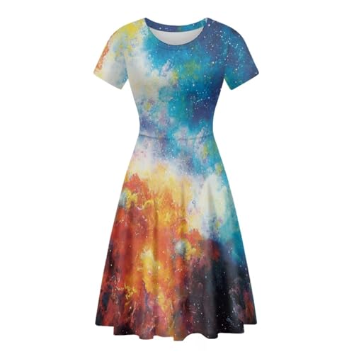 Image of Forchrinse Native Aztec Style Black White Geometric Women's Midi Dress Casual Long Dress Round Neck Swing Dress
