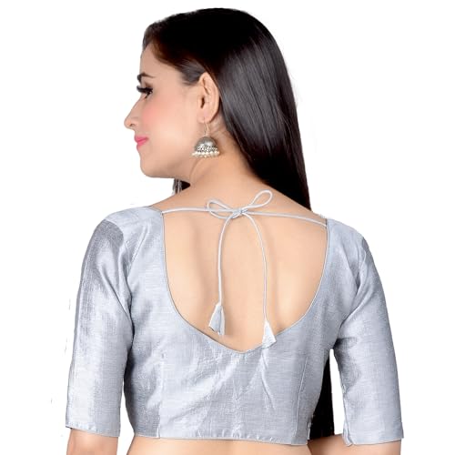 Image of Chandrakala Casual Blouses for Women Sarees,Readymade (B186-P)